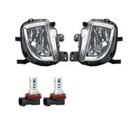 SAUANMNKTP Faros Antiniebla LED Para VW Para Jetta Para GLI 2012 2013-2016 Conjunto De Lámpara Antiniebla Parachoques Delantero 5K0941699E 5K0941700E Lámparas De Seguridad(Pair With LED M10)