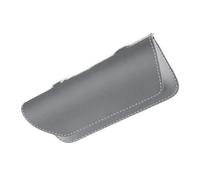 SAUANMNKTP Portagafas Interior Coche Soporte para Gafas De Sol Coche Estuche para Visera Organizador Almacenamiento Accesorios Interiores Magnéticos Cuero(Gray)