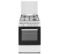 Sauber SCW41GB Cocina de Gas 4 Zonas + Horno Blanco