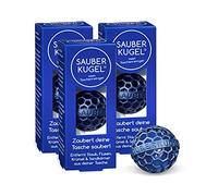 SAUBERKUGEL® para el Bolso| Gasolina Azul 3X | Limpiador de Bolsos Reutilizables para Bolsos, Carteras y Mochilas | Recoge la Suciedad, Las Migas y la Pelusa | Sin Silicona ni PVC (3,5 cm)