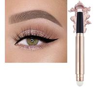 SAUBZEAN Sombra de ojos en barra de color dorado claro, hipoalergénica, resistente al agua, paleta de larga duración, delineador de ojos brillante con pincel suave