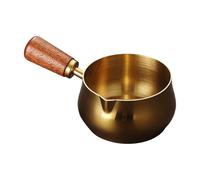 Sauce Pan - Stainless Steel Small Handy Non Stick, Milk Warmer Pot with Heat Even Base, Easy Pour Spout Function, Ideal for Ketchup Soup Stew Coffee Hot Beverage Butter