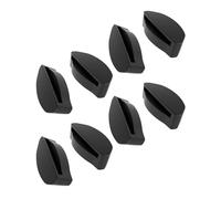 SAUCER Almohadillas de nariz de repuesto para Oakley HSTN OO9242 | OO9242A Frogskins Range OO9284 | | Gafas de sol híbridas Frogskins, 2 pares estándar negro + ajuste asiático negro, Talla única
