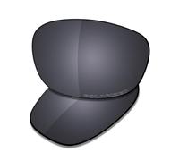 Saucer Lentes de repuesto de alta calidad compatibles con gafas de sol Wiley X Gravity de 63 mm, Escudo negro polarizado, Taille unique