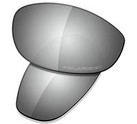 Saucer Lentes de repuesto para gafas de sol Oakley Monster Dog, (High Definition - Chrome Metal Polarized), Talla única