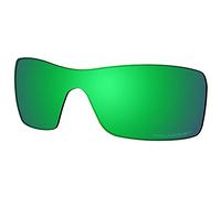 Saucer Lentes de repuesto prémium para gafas de sol Oakley Batwolf OO9101, Verde jade polarizado, Talla única
