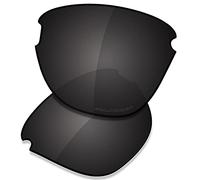 Saucer Lentes de repuesto premium para gafas de sol Oakley Frogskins Lite OO9374 de alta defensa, color negro carbón polarizado