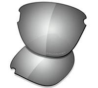 Saucer Lentes de repuesto premium para gafas de sol Oakley Frogskins Lite OO9374, High Defense - Metal cromado polarizado., Talla única