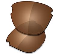 Saucer Lentes de repuesto premium para gafas de sol Oakley Frogskins Lite OO9374, High Defense - Polarizado marrón ámbar, Talla única