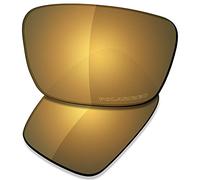 Saucer Lentes de repuesto premium para gafas de sol Oakley Fuel Cell OO9096, High Defense - Bronze Gold Polarized, Talla única