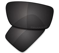 SAUCER Lentes de repuesto prémium para gafas de sol Oakley Gascan OO9014, Negro carbón polarizado, Talla única