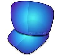 SAUCER Lentes de repuesto prémium para gafas de sol Oakley Holbrook Mix OO9384 | Holbrook Mix Low Bridge Fit OO9385, Azul glaciar polarizado, Talla única