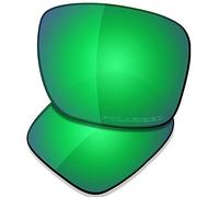 SAUCER Lentes de repuesto prémium para gafas de sol Oakley Holbrook Mix OO9384 | Holbrook Mix Low Bridge Fit OO9385, Verde jade polarizado., Talla única