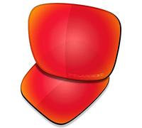 Saucer Lentes de repuesto premium para gafas de sol Oakley Holbrook XL OO9417, Alta Defensa - Polarizada rojo fuego, Talla única