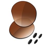 Saucer Lentes de repuesto prémium para gafas de sol Oakley HSTN OO9464 de 52 mm, Tinte degradado marrón polarizado, Taille unique