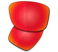 SAUCER Lentes de repuesto premium para gafas de sol Oakley Jupiter Carbon OO9220 de alta defensa, rojo fuego polarizado