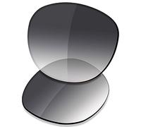 SAUCER Lentes de repuesto prémium para gafas de sol Oakley Latch OO9265 | Latch Low Bridge Fit OO9349, Tinte degradado gris polarizado, Talla única