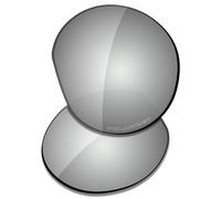 Saucer Lentes de repuesto prémium para gafas de sol Oakley Meta HSTN 51-22, Metal cromado polarizado, Taille unique