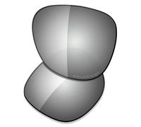 Saucer Lentes de repuesto prémium para gafas de sol Oakley Ojector OO9018, Alta defensa: metal cromado polarizado, Taille unique