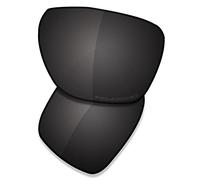 Saucer Lentes de repuesto prémium para gafas de sol Oakley Sylas OO9448 de alta definición, polarizadas, color negro carbón
