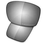 SAUCER Lentes de repuesto premium para gafas de sol Oakley Turbine OO9263 de alta defensa, metal cromado polarizado