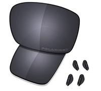 SAUCER Lentes de repuesto prémium para gafas de sol Oakley Turbine OO9263 de alta definición, color negro polarizado