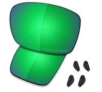 SAUCER Lentes de repuesto prémium para gafas de sol Oakley Turbine OO9263 de alta definición, polarizadas, verde jade