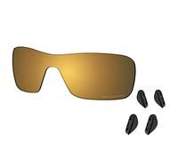 Saucer Lentes de repuesto prémium para gafas de sol Oakley Turbine Rotor OO9307 de alta defensa, bronce dorado polarizado