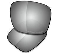 Saucer Lentes de repuesto prémium para gafas Oakley Holbrook RX OX8156 de 54 mm, Metal cromado polarizado, Taille unique