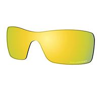 Saucer Lentes de repuesto premium para Oakley Batwolf OO9101 Gafas de sol de alta definición - Oro de 24 quilates polarizado