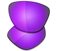 SAUCER Lentes de repuesto prémium para Oakley Frogskins OO9013 | Frogskins Low Bridge Fit OO9245 Gafas de sol de alta defensa, violeta púrpura polarizado