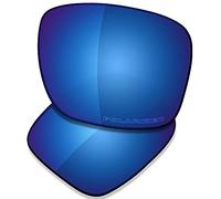 SAUCER Lentes de repuesto premium para Oakley Holbrook Mix OO9384 | Holbrook Mix Low Bridge Fit OO9385 Gafas de sol de alta defensa - Azul medianoche polarizado