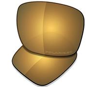 SAUCER Lentes de repuesto premium para Oakley Holbrook Mix OO9384 | Holbrook Mix Low Bridge Fit OO9385 Gafas de sol de alta defensa - Bronce dorado polarizado