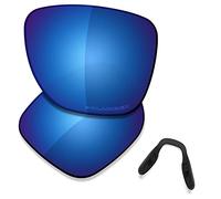Saucer Lentes de repuesto premium y almohadillas nasales para Oakley Crossrange XL OO9360 Gafas de sol de alta defensa - Azul medianoche polarizado