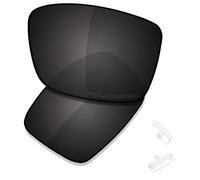 Saucer Lentes de repuesto y almohadillas de nariz para gafas de sol Oakley Conductor 6 OO4106, (High Defense - Carbon Black Polarized), Talla única