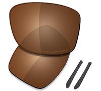 SAUCER Lentes y almohadillas de repuesto prémium para gafas de sol Oakley Jupiter Squared OO9135, Marrón ámbar polarizado, Talla única