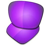 SAUCER Lentes y almohadillas nasales de repuesto prémium para gafas de sol Oakley Crossrange OO9361 | Crossrange Asian Fit OO9371, Violeta morado polarizado, Talla única