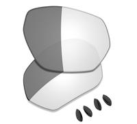 Saucer Lentes y almohadillas nasales de repuesto prémium para gafas de sol Oakley Plazma OO9019 | Plazma Asian Fit OO9019A, Activado fotocromático, no polarizado, Taille unique