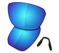 Saucer Lentes y almohadillas nasales de repuesto prémium para gafas de sol Oakley Split Shot OO9416, Azul glaciar polarizado, Taille unique