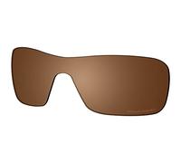 SAUCER Lentes y almohadillas nasales de repuesto prémium para gafas de sol Oakley Turbine Rotor OO9307 de alta definición, color marrón ámbar polarizado