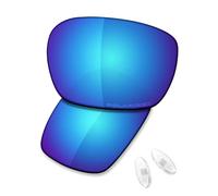 Saucer Lentes y almohadillas nasales de repuesto prémium para gafas Oakley Extender OX3249 de 58 mm, protección UV400, antiarañazos, Azul glaciar polarizado, Taille unique