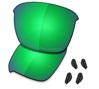 SAUCER Lentes y almohadillas nasales de repuesto premium para Oakley Thinlink OO9316 | Thinlink Low Bridge Fit OO9317 Gafas de sol de alta defensa - Verde jade polarizado