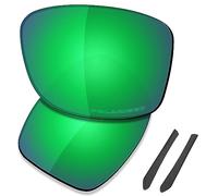 SAUCER Premium Replacement Lenses for Oakley Jupiter Squared OO9135 Sunglasses High Defense - Jade Green Polarized