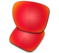 SAUCER Premium Replacement Lenses for Oakley Sliver XL OO9341 | Sliver XL Low Bridge Fit OO9346 Sunglasses High Defense - Fire Red Polarized
