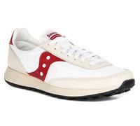 SAUCONY 80 Largo Eva Entresuela Cordones Mujer Trainer en Rojo Blanco GB 3-11