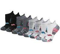 Saucony Calcetines deportivos para mujer, paquete de 8 unidades, con pestaña de talón, Gris Fashion (8 pares)