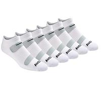 Saucony - Calcetines para hombre, con malla transpirable, ajuste cómodo, multipack - Blanco -