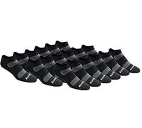 Saucony Calcetines para hombre Performance con ventilación, 18 pares, color negro, talla 10-13/6-12, Negro, 10-13