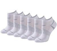 Saucony Calcetines para mujer (paquete de 6), White Basic (6 pares), M