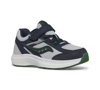 Saucony Cohesion Kdz - Tenis unisex con cierre alternativo para niños, Azul marino/gris/verde, 2 Big Kid